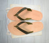 Flip flop Greek Leather sandals - slipers Men, Thongs khaki Color, leather sole - insole