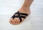 leather slippers sandals for men with leather sole/insole. Astir sandals.