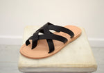 leather slippers sandals for men with leather sole/insole. Astir sandals.