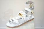 Emperor Gladiator roman men sandals, Greek theatrical medieval costume sandals, Halloween Armor Male spartacus, fantasy cosplay clothing