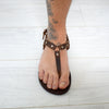 Spartacus Gladiator Roman Grecian Spartan Mens Brown sandals,