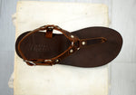 Spartacus Gladiator Roman Grecian Spartan Mens Brown sandals,