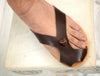 Flip flop Greek Leather sandals - slipers Men, Thongs leather sole - insole