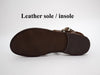 Roman Greek leather sandals for men