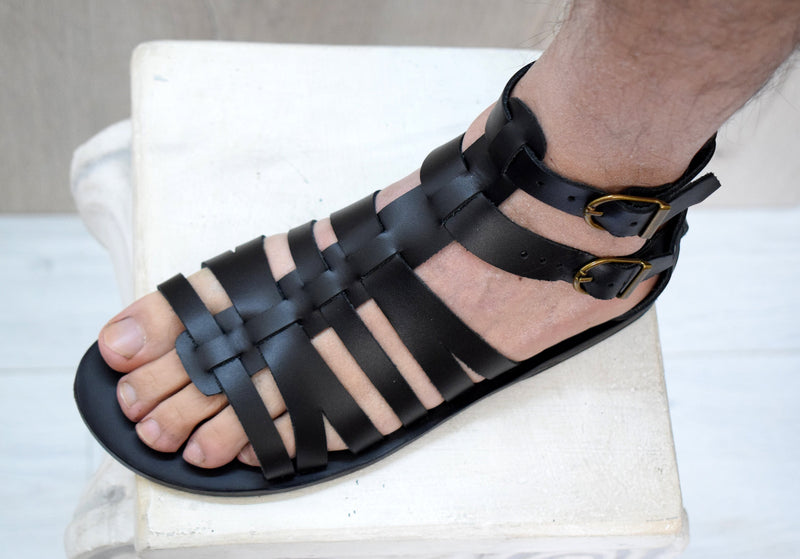 Gladiator Greek Handmade Leather Sandals Sparta Novelty