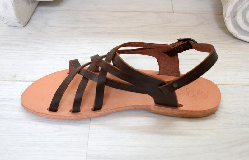 Handmade mens huarache leather sandals
