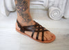 Handmade mens huarache leather sandals