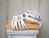 Men's Greek white Leather Sandals