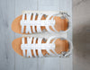 Men's Greek white Leather Sandals