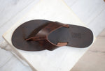 Flip flop Greek Leather sandals Men, brown Color, Gift For Men, Handmade Sparta High Quality Genuine Leather sandals,