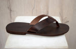 Flip flop Greek Leather sandals Men, brown Color, Gift For Men, Handmade Sparta High Quality Genuine Leather sandals,
