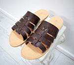 Men's Handmade leather sandals, High Quality Genuine Leather.