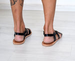 Greek sandals in black color, Hippie handmade gladiator Spartan sandals, Astir sandals, roman sandals, ancient sandals TILOS