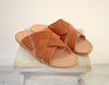 Slides Greek Men Leather Sandals.