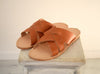 Slides Greek Men Leather Sandals.