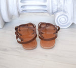 Ancient Greek Spartan Genuine leather sandals, leather handmade sandals, Bohemian leather sandals, Brown sandals, TILOS