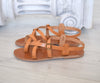 Hippie gladiator sandals, Bohemian leather sandals, Roman sandals, Natural tan handmade sandals, men sandals TILOS