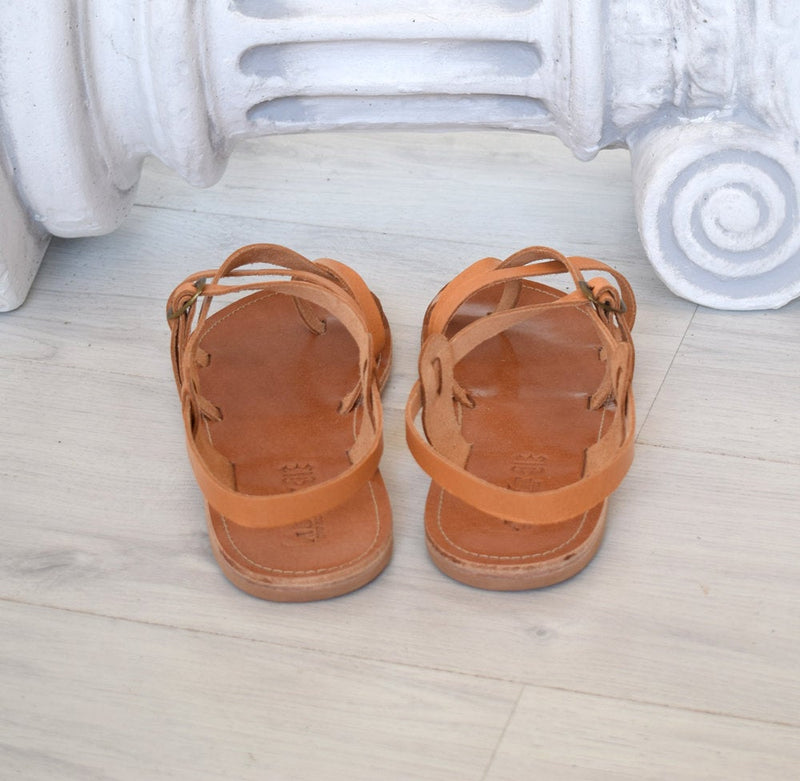 Natural tan sandals, Hippie gladiator sandals, Bohemian leather sandals, Roman sandals, handmade sandals, men sandals TILOS